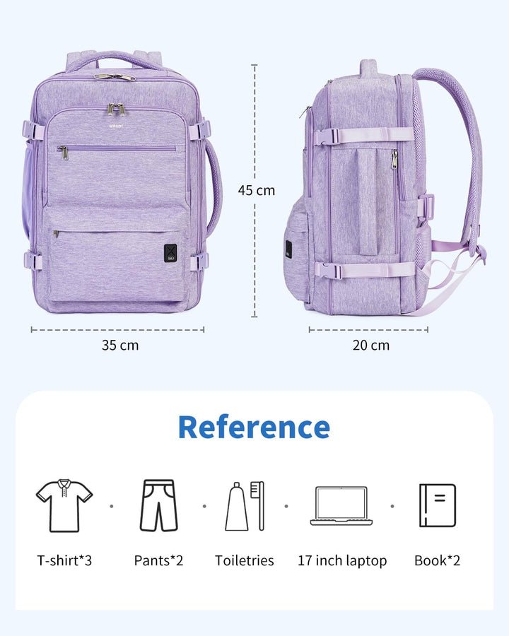 WANDF Mochila de viaje para Spirit Airlines bolsa de artículos pers...