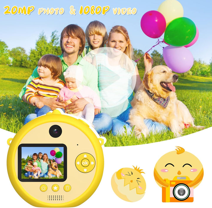 Cámara para niños con trípode, cámara digital para niños de 3 a 12...
