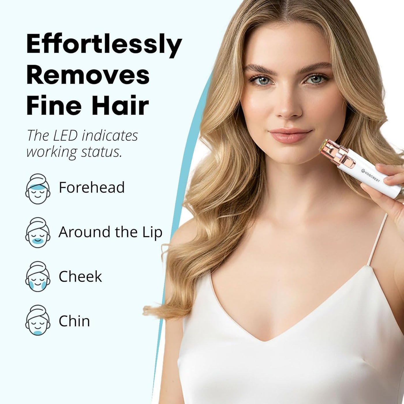 Removedor recargable de cejas y vello facial para mujeres, maquinil...