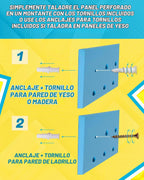 Tablero de madera para el organizador de almacenamiento de pistolas Nerf 13
