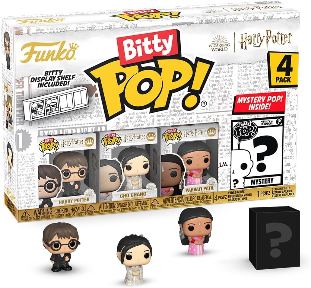 Funko Bitty POP! Harry Potter Copa de Fuego, Pack de 4 - Harry, Cho...
