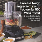 Hamilton Beach Big Mouth Duo Plus - Procesador de alimentos de 12 tazas