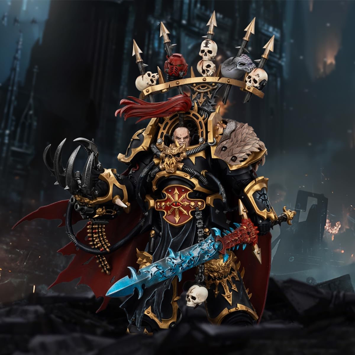 JOYTOY Warhammer 40K 1/18 Figura de acción – Legión Negra