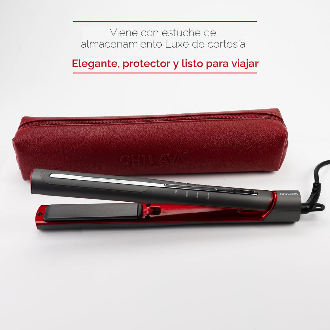 CHI Lava Glide - Plancha para el cabello de cerámica, alisador de p...