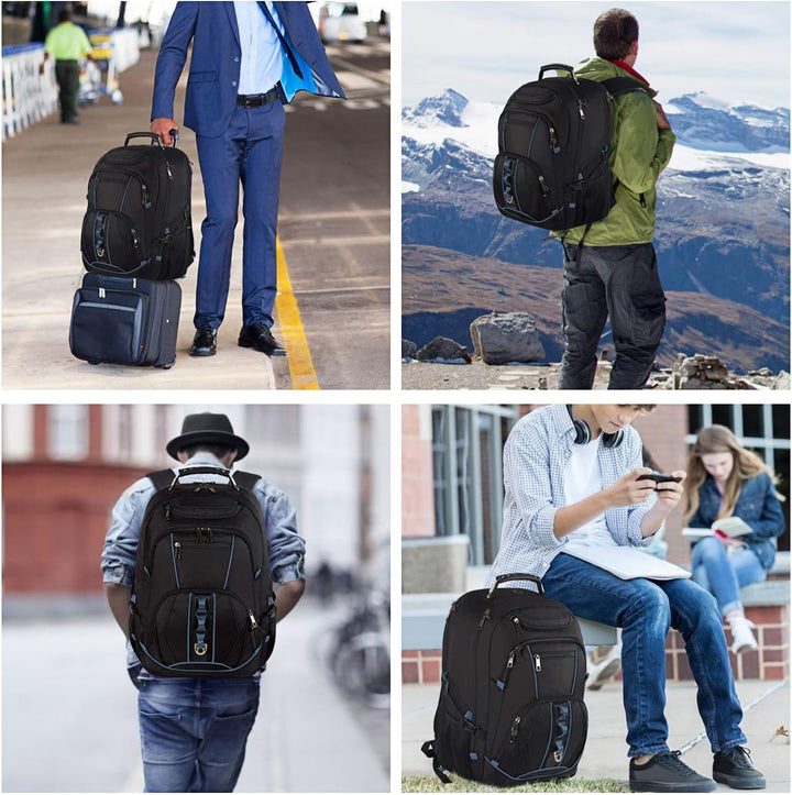 JCDOBEST Mochila para laptop, azul, capacidad de 55L, aprobada por...