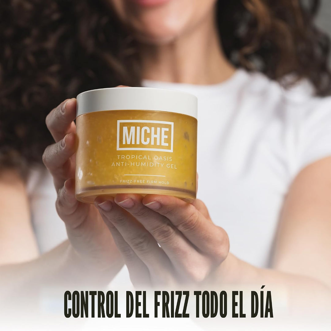 MICHE Gel para el cabello antihumedad sin encrespamiento de fijació...