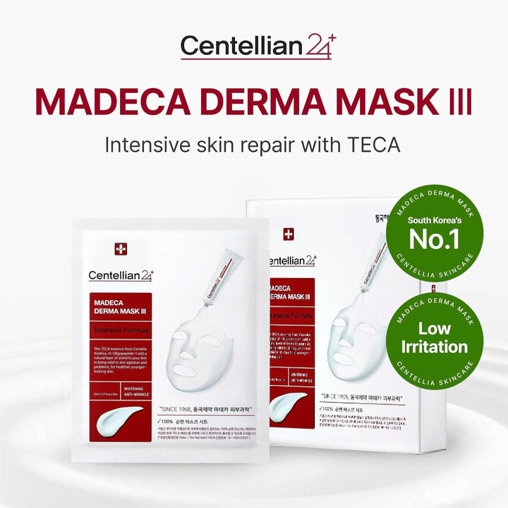 CENTELLIAN 24 Madeca Derma - Mascarilla facial (intensiva, 10 unida...