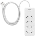 Philips Regleta protectora de sobretensiones, cable de extensión trenzado
