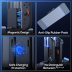 FASTSNAIL Base de carga compatible con el controlador Joycon 2 y Switch 1/2