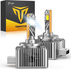 Termitor Bombilla D3S, 100,000 lúmenes, 6500 K, IP68 impermeable, ajuste directo OEM 1:1, larga durabilidad, luz D3S 1000% más brillante para bombillas de deportes de motor, paquete de 2