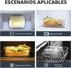 18 piezas de recipientes de vidrio para almacenamiento de alimentos con tapas, recipientes de vidrio herméticos para preparación de comidas, juego de recipientes de almacenamiento de