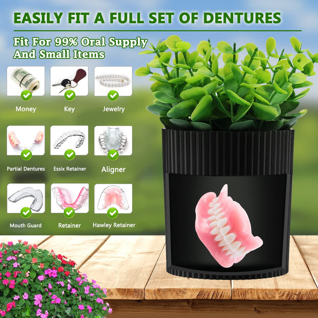 Baño de dentadura, estuche invisible para dentaduras postizas diseñ...