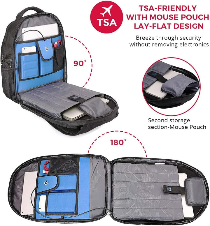 Swissdigital Terabyte - Mochila para laptop de negocios grande con...