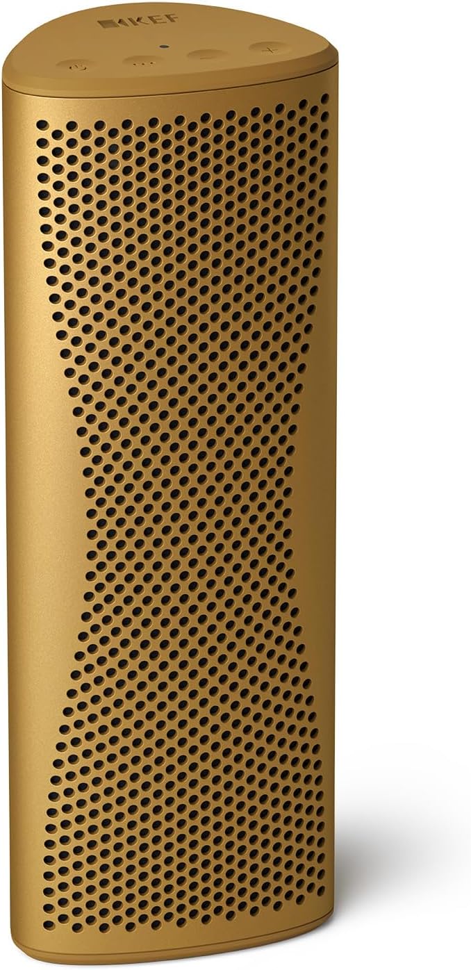 KEF Altavoz portátil de alta fidelidad Muo (neblina ámbar)