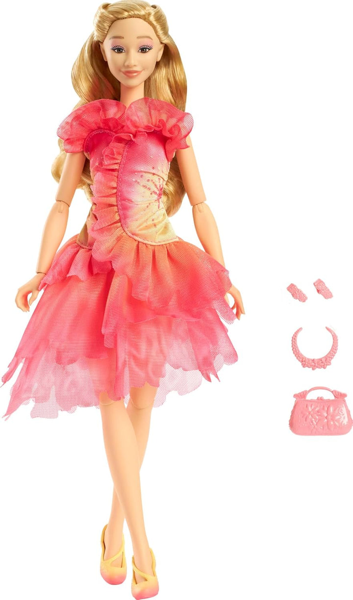 Mattel Muñeca universal Wicked Glinda Fashion y accesorios con cabe...