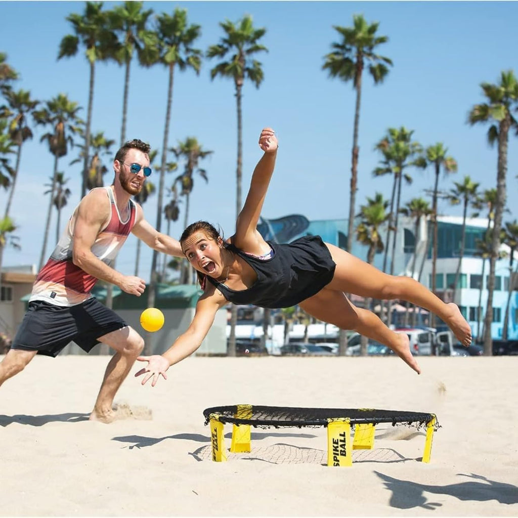 Spikeball 3 Ball Juego Original de Red Redonda - Incluye 3 Pelotas, Red y Bolsa