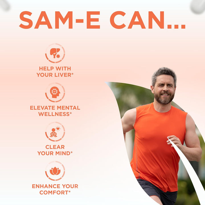 Clear Formulas Bioactive SAM-e 750 mg - Suplemento SAM-e de alta re...