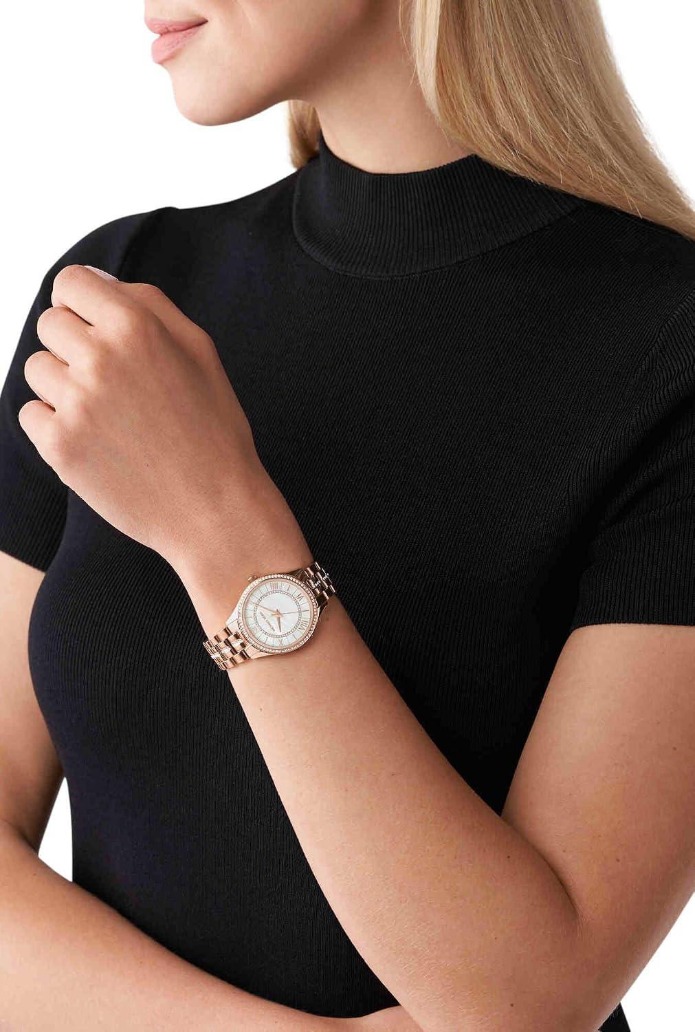 Michael Kors Lauryn Reloj para Mujeres, Reloj de Pulsera de Acero Inoxidable para Mujeres
