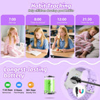 meoonley Reloj para niños con 140 modos deportivos, rastreador de fitness para niños de 1.5 pulgadas, reloj inteligente para niñas, no requiere aplicación/teléfono, monitor de sueño, frecuencia cardíaca, juegos de rompecabezas, impermeabilidad IP68