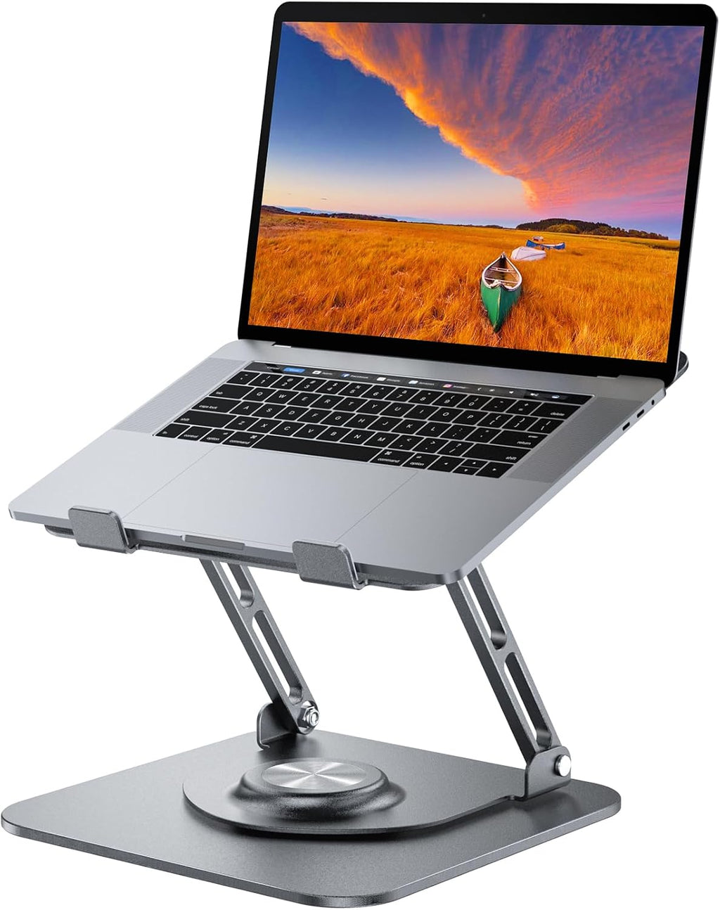 Soporte para computadora portátil para escritorio (rotación de 360°