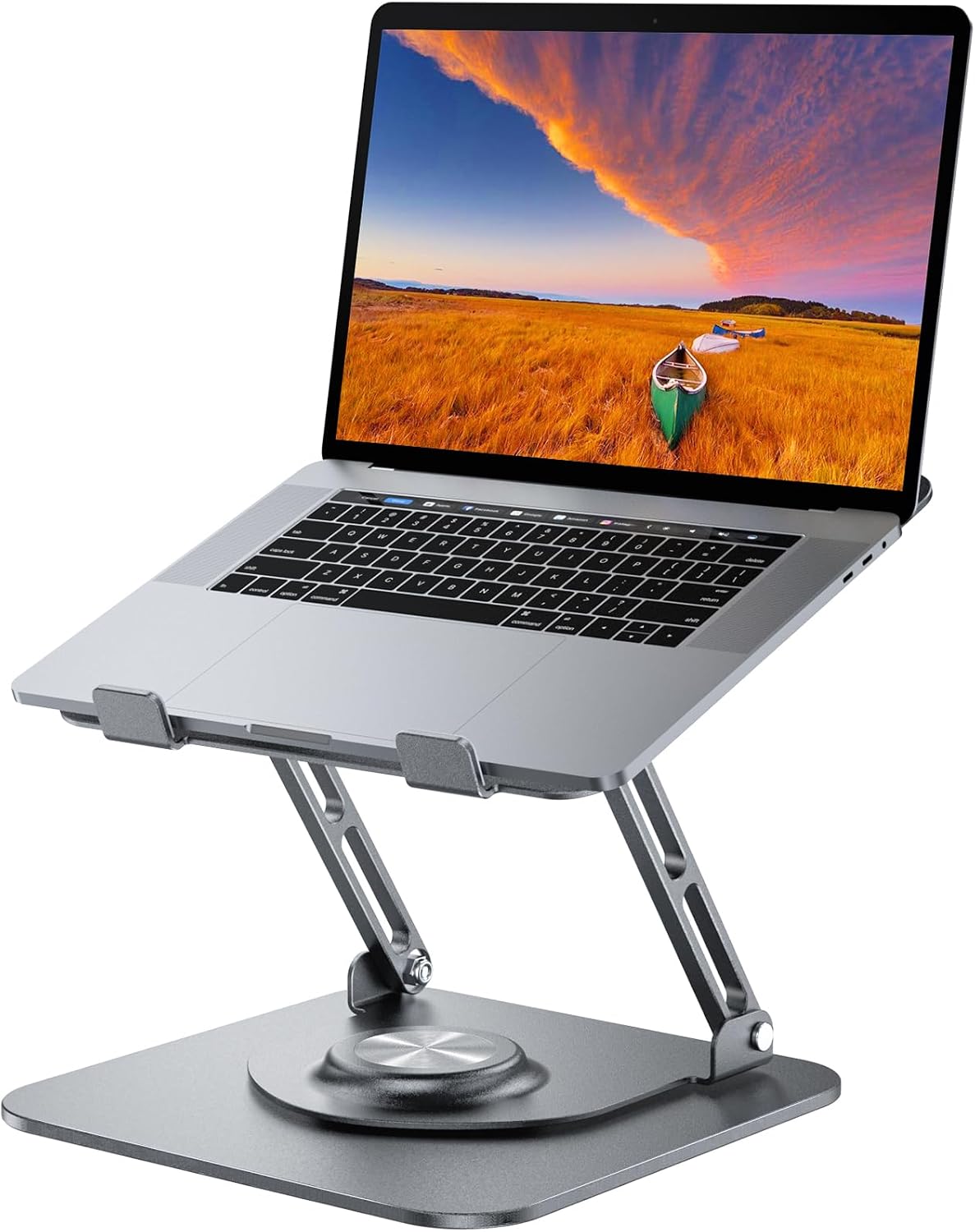 Soporte para computadora portátil para escritorio (rotación de 360°