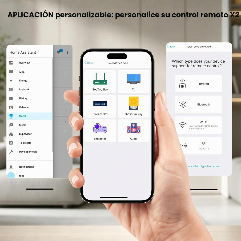SofaBaton Control remoto universal X2 con repetidor R1, concentrador, pantalla táctil y base de carga, control remoto universal todo en uno compatible con Home Assistant, Alexa y Google Assistant