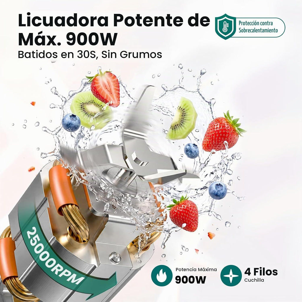 Smoothie Blender Grinder Combo, Licuadora de mostrador para smoothies y batidos