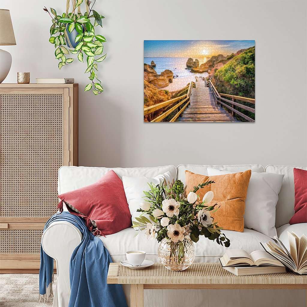 Ravensburger Stairway to Camilo Beach, Algarve, rompecabezas de 1000 piezas para adultos
