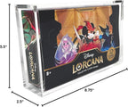 Vitrina de acrílico premium para caja de refuerzo de Disney Lorcana con cierre magnético