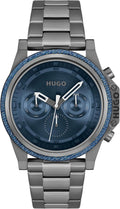 HUGO #Brave - Reloj de pulsera multifunción de acero inoxidable de 1.81 pulgadas para hombre, resistente al agua hasta 5ATM/164 ft, diseño audaz