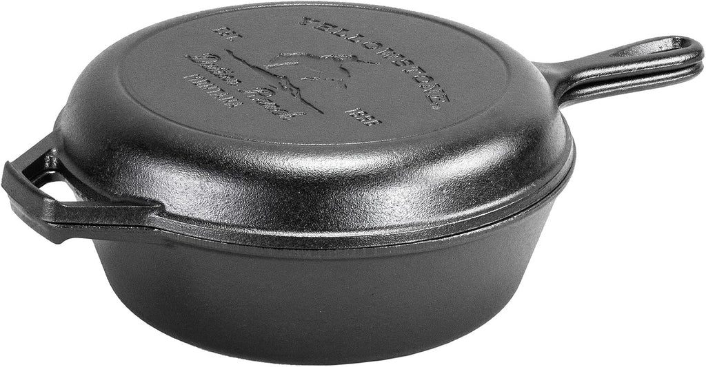 Lodge Yellowstone - Cocina combinada 2 en 1 de hierro fundido