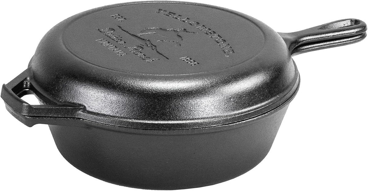 Lodge Yellowstone - Cocina combinada 2 en 1 de hierro fundido