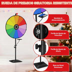 Rueda de premio de 24 pulgadas, rueda giratoria ajustable con base