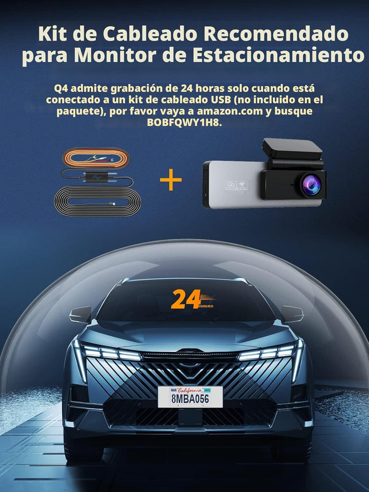 ARIFAYZ Cámara de tablero frontal y trasera 4K1080P