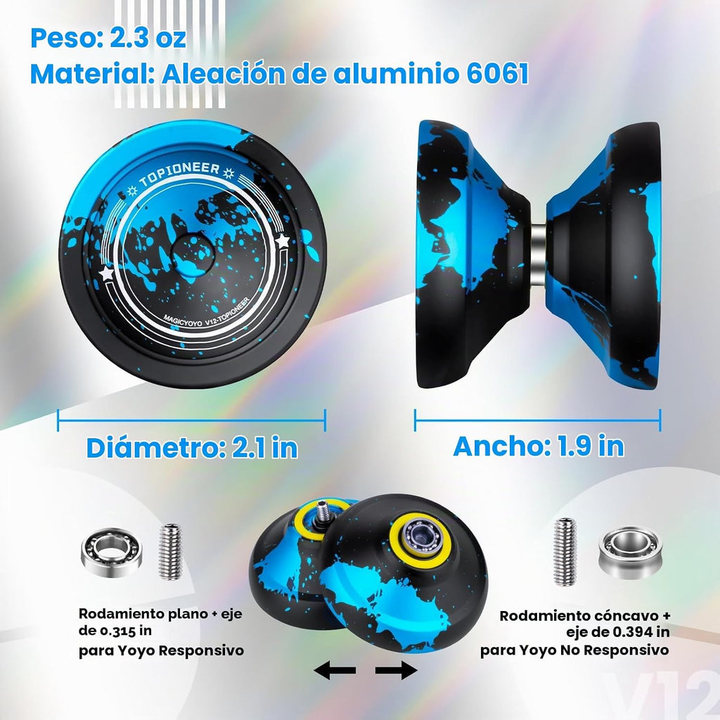 MAGICYOYO V12 Finger Spin Yoyo Professional Responsive Yo Yo para para Kids