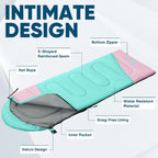 Sacos de Dormir para Adultos, Ultraligeros y Lavables a máquina, a Prueba de Agua para Senderismo, Camping y Mochila, para Clima Cálido y Frío, Esenciales de Camping para Viajar