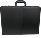 Alpine Swiss Maletín para hombre | Maletín extensible de cuero genuino para hombres | Estuche de negocios con bloqueo de combinación doble
