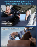 Cargador portátil Power Bank 50000mAh, PD 30W y QC 4.0 Carga rápida...