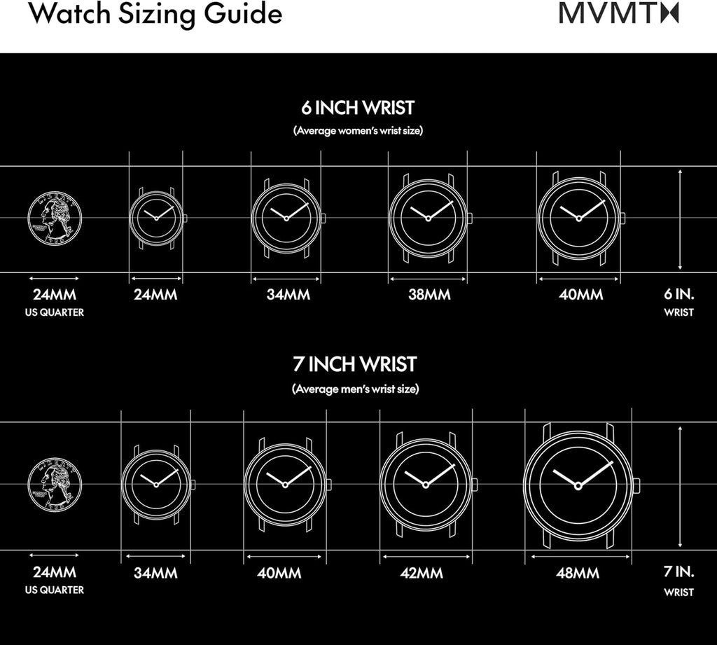 MVMT Chrono II Reloj cronógrafo analógico para hombre, 1.772 in, resistente al agua, 5 ATM/50M, uso diario