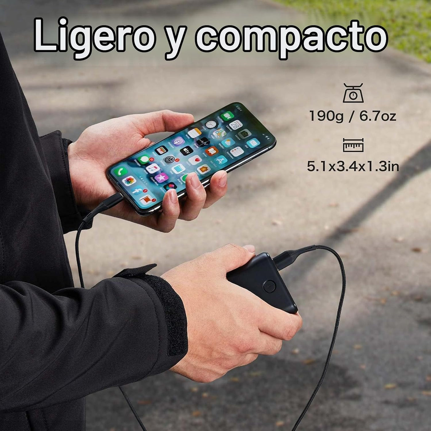 TIDEWE Banco de Energía, Paquete de Batería Recargable Adecuado par...