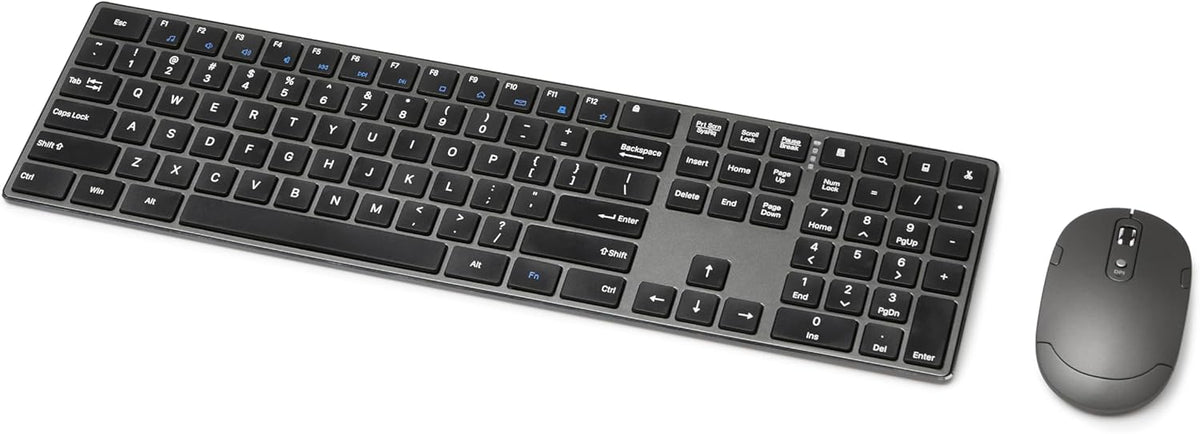 Combo de teclado y ratón inalámbricos Amazon Basics Ultra Premium -...