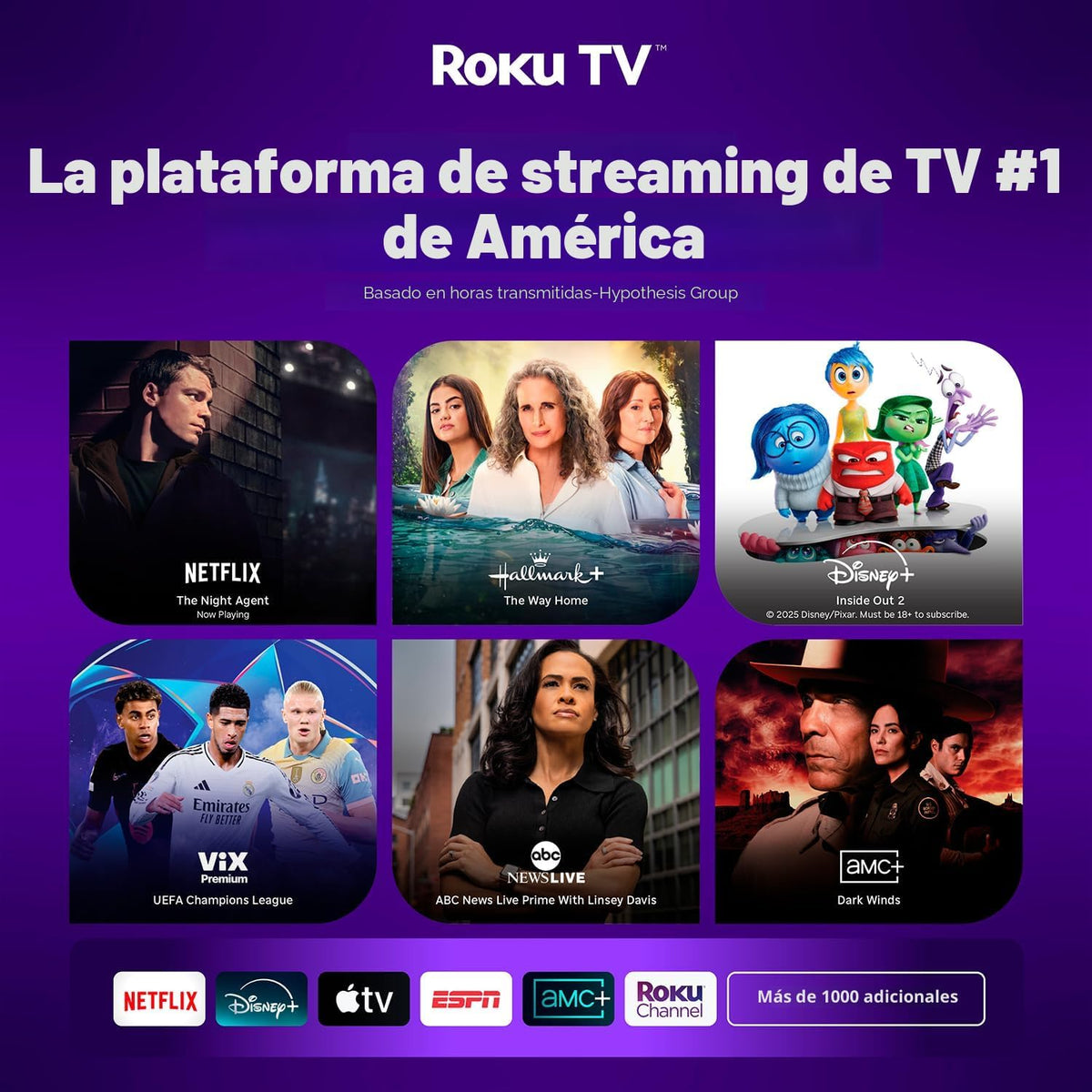 Aurzen Roku - Proyector inteligente para TV con Wifi y Bluetooth, D...