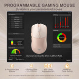 AULA SC580X - Ratón inalámbrico para juegos, triple modo 2.4G\/BT5....