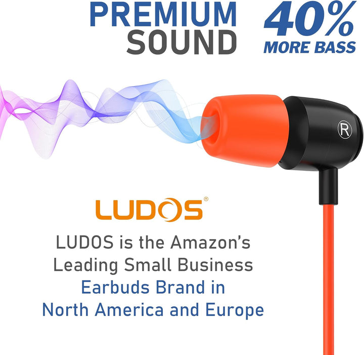 LUDOS Clamor Auriculares USB C para iPhone 16 15 Pro Max Plus iPad...