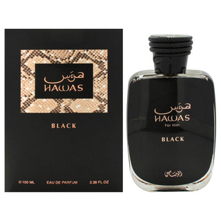 Hawas Black de Rasasi para hombres - 3,38 oz EDP spray