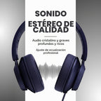 ARTIX - Auriculares con cable con micrófono, auriculares con cable