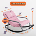 Special Supplies Mecedora sensorial para niños, cómoda mecedora para niños, silla de suelo versátil con tela suave y estabilidad para sala de juegos, dormitorio o guardería (a partir de 3 años) (rosa)