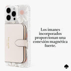 kate spade new york Morgan - Tarjetero magnético, color crema