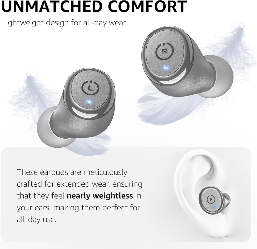 TOZO Auriculares inalámbricos T10 Bluetooth 5.3, aplicación para pe...