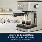 De'Longhi Máquina de café espresso Classic Signature, espumador de leche